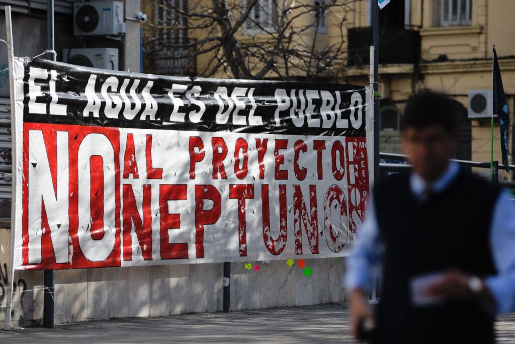 Foto PIT-CNT No al proyecto Neptuno, Justicia ambiental